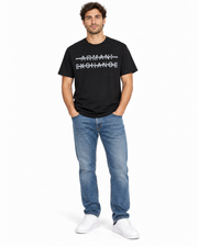 Men's T-Shirt – Iconic Logo Streetwear Style, Black