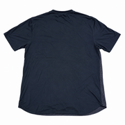 Men's Checkered Patterned Slim Fit T-Shirt, Navy