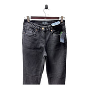 Women's Solid Regular Fit Mid Rise Jeans, Black
