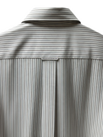 Men's Striped Long Sleeve Shirt – Timeless & Elegant, Off-White