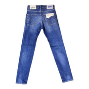 Men's Slim Fit Indigo Washed Jeans – Comfortable Stretch