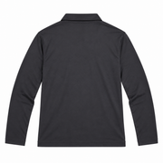 Men's Outdoor Long-Sleeve Polo – Solar Shield Protection, Dark Grey