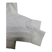 Men's Striped Long Sleeve Shirt – Timeless & Elegant, Off-White