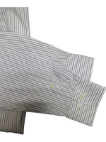 Men's Striped Long Sleeve Shirt – Timeless & Elegant, Off-White