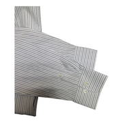 Men's Striped Long Sleeve Shirt – Timeless & Elegant, Off-White