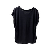 Women's V-Neck Sports Tee – Sleek Comfort for Everyday Movement, Black