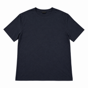 Men's Basic Solid Scoop Neck T-Shirt, Navy
