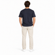 Men's Basic Solid Scoop Neck T-Shirt, Navy