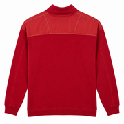 Men’s Half-Zip Knit Sweater, Dark Red