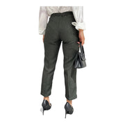 Women's Slim-Fit Trousers – Chic & Sophisticated, Olive Green