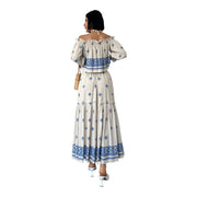 Women's Boho Off-Shoulder Maxi Set – Elegant & Flowy