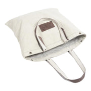 Hand-Stitched Canvas Tote – Minimalist Elegance & Functionality