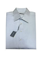Men's Formal Shirt – Sleek Slim Fit, Metallic White
