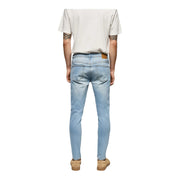 Men's Skinny Fit Light Wash Blue Jeans – Sleek & Modern Denim