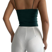 Women's Spaghetti Strap Crop Top – Sleek & Stylish