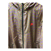 Men's Lightweight Hooded Windbreaker – Multicolor Reflective Design