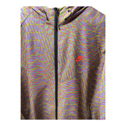 Men's Lightweight Hooded Windbreaker – Multicolor Reflective Design