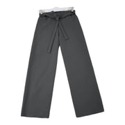 Women's Wide-Leg Trousers with Waist Tie – Effortless Chic