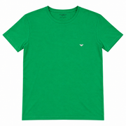 Men's Slim Fit Brand Logo Round Neck T-Shirt, Green