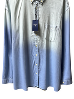 Men's Long Sleeve Casual Shirt – Handwoven Cotton, Blue
