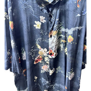 Men's Graphic Print Shirt – Relaxed Summer Vibes, Navy