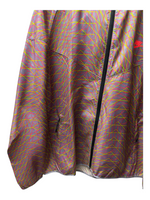 Men's Lightweight Hooded Windbreaker – Multicolor Reflective Design