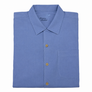 Men's Silk Shirt – Luxurious & Lightweight, French Blue