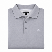 Men's Long Sleeve Polo – Classic & Versatile, Grey