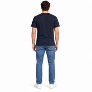 Men's Henley T-Shirt – Premium Comfort, Midnight Blue