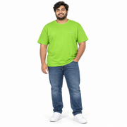 Men's Brand Name Logo Crew Neck T-Shirt, Bright Green