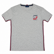 Men's Graphic Brand Name Scoop Neck T-Shirt, Grey