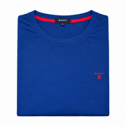 Men's Brand Name Logo Round Neck T-Shirt