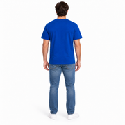 Men's Brand Name Logo Round Neck T-Shirt