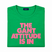 Men's Graphic Print Round Neck T-Shirt, Grass Green