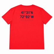 Men's Graphic Scoop Neck Relaxed Fit T-Shirt, Red