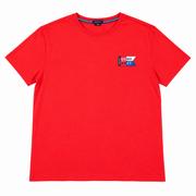 Men's Graphic Scoop Neck Relaxed Fit T-Shirt, Red