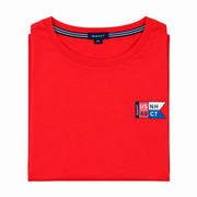 Men's Graphic Scoop Neck Relaxed Fit T-Shirt, Red