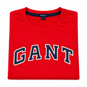 Men's Logo T-Shirt – Classic American Sportswear Vibe, Red