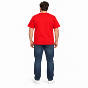 Men's Logo T-Shirt – Classic American Sportswear Vibe, Red