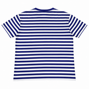 Men's Striped Round Neck Relaxed Fit T-Shirt, White