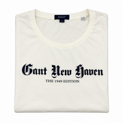 Men's Graphic Scoop Neck Relaxed Fit T-Shirt, White