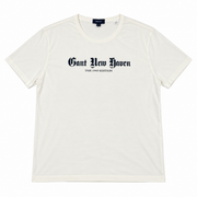 Men's Graphic Scoop Neck Relaxed Fit T-Shirt, White
