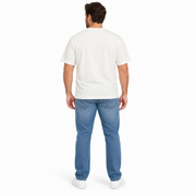 Men's Graphic Scoop Neck Relaxed Fit T-Shirt, White
