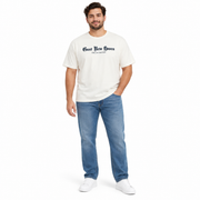 Men's Graphic Scoop Neck Relaxed Fit T-Shirt, White
