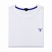 Men's Brand Name Logo Round Neck T-Shirt