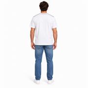 Men's Brand Name Logo Round Neck T-Shirt