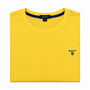 Men's Brand Name Logo Round Neck T-Shirt