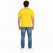 Men's Brand Name Logo Round Neck T-Shirt