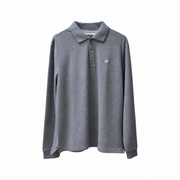 Men's Long Sleeve Polo – Classic & Versatile, Grey