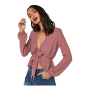 Women's Long Sleeve Blouse, Pink